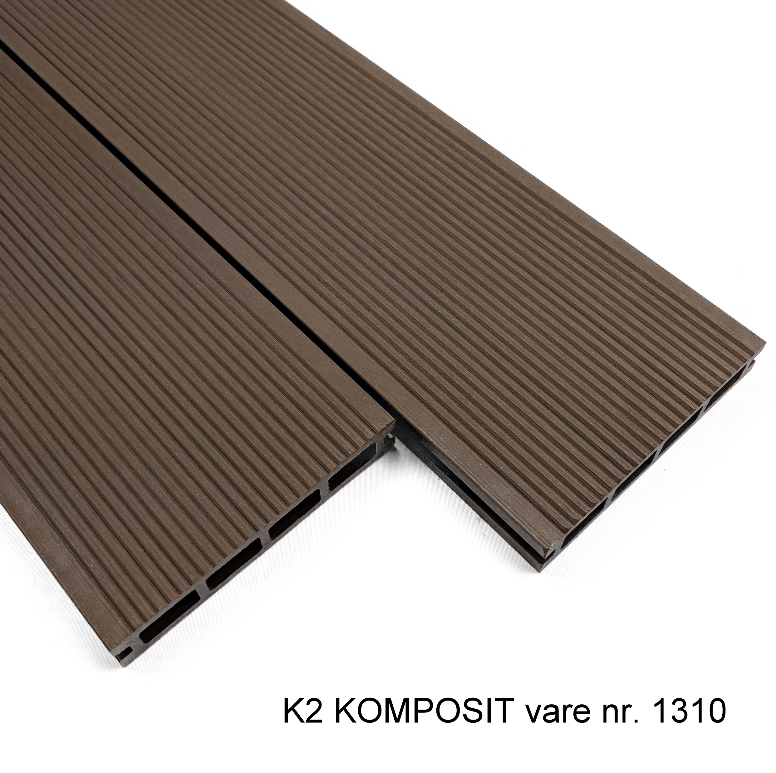 terrassebraedder-hule-komposit-25x150x2220mm-moerk-mahogni-rillet-traestruktur-ff-1310 - K2 Komposit K2 Komposit hule terrassebrædder 25x150x2220 mm mørk mahogni