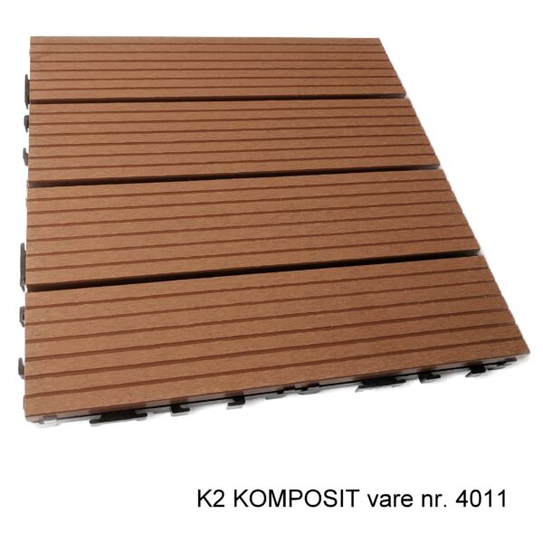 K2 Komposit terrassefliser teak